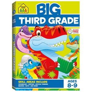 School Zone Big Third Grade Workbook: 320 Pages, 3rd Grade, Reading, Writing, Math, Science, History, Social Science, Critical Thinking, Ages 8-9