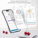 RENPHO Food Scale with Nutritional Calculator, Digital Kitchen Scale for Weight Loss, Smart Food Weight Scale with App for Macro Keto Calorie Cooking, Grams and Ounces, White, 11lb/5kg
