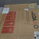 LOAAO 22X30 Inch Bathroom Mirror with Wood Grain Colored Metal Frame, Rounded Rectangle Metal Framed Bathroom Mirror, Anti-Rust, Hangs Horizontally or Vertically