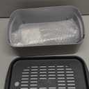 PINVNBY Automatic Bird Bath Shower for Cage,Parrot Bath Box with Pump,Parakeet Bathtub Electric Fountain Circulating Water Contains USB Power Plug for Cockatiel Lovebird Conure Budgie(Gray) (Grey)