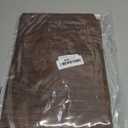 Smiry 2 Pack Rectangle Table Cloth 6 Foot, Waterproof Elastic Fitted Tablecloths, Windproof Washable Polyester Table Cover for Picnic, Camping, Outdoor (Brown, 30"x72")