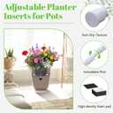 Novabright 4 Pack Adjustable Plant Risers 12-20" Planter Inserts for Inside Pots, Pot Fillers for Indoor Outdoor Conical, Round, and Square Tall Planters, Easy to Install