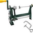 Hand Crank Orange Twist Peeler Machine, Multifunction Stainless Steel Fruit & Citrus Peeling Tool for Apple Kiwi Potato, Adjustable Clamp-on Kitchen Gadgets for Desk or Table, Household Tool