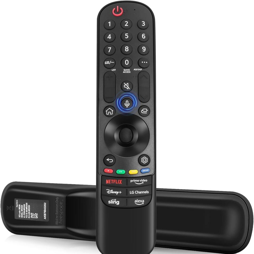 Replacement for LG Smart TV Remote(MR24GA,MR23GA,MR22GA,MR21GA,MR20GA)-Magic Control with Voice & Pointer Click-Compatible with LG OLED,QNED,NanoCell,UHD 4K/8K Smart TVs (2019-2024)