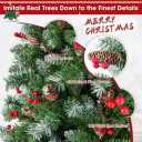 Hinged Christmas Tree with 450 PVC Branch Tips and 200 Warm