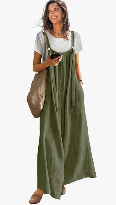 YESNO Casual Wide Leg Jumpsuits for Women Boho Floral Pleated Overalls Rompers Summer Outfits with Pockets P0D, Medium