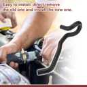 1 Pcs HVAC Heater Hose for Honda Accord 2.3L 1998-2002 Engine Coolant Water Inlet No.79721S84A00 Black Rubber