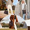 Womens Trendy Suede Woven Tote Bag Shoulder Bags For Women Fall Winter Hobo Purse Work Purses Suede Travel Handbag 2025