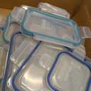 Snapware Glass & Plastic Mix Total Solution (16-Pack) Food Storage Containers Set, Meal Prep Containers with Plastic BPA-Free Lids & 4 Locking Tabs, Microwave, Dishwasher, and Freezer Safe