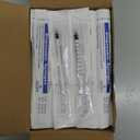 50 Pcs 1ml Syringes with Caps Oral Dispenser Individually Sterile Warpped for Medicine Dropper, Colostrum Collect Feeding Pets, Liquid