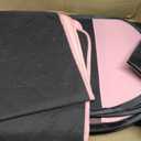 Dog Cat Playpen Indoor Outdoor for Puppy Pet Dogs Cat Recovery After Surgery, Dog Tent Crates Cage Indoor/Outdoor, Portable Pop Up Kennel with Carrying Case for Travel (Pink with Pad, Medium)