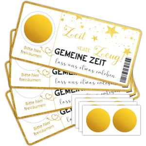 Valentine's Day Gift Idea, Time Instead of Stuff Voucher Scratch Card, Love Coupons for Husband/Wife, Anniversary Birthday Gift for Him Her, White Elephant Gifts, 20pcs Scratch Off Lottery Tickets