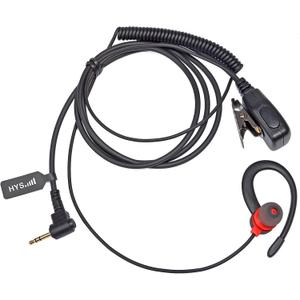 HYS G Shape Walkie Talkie Earpiece with Mic PTT, Earhook in-Ear Headset for Motorola T200TP T260 T260TP T402 T460 T465 T600 T605 T800 MH230R T472 Talkabout 2 Way Radio