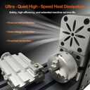 Mini Metal Lathe Machine, 36W 20000 RPM, Benchtop Lathe for Woodworking DIY,Crafting Wood & Soft Metal