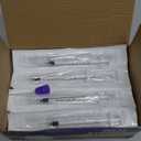 50 Pcs 1ml Syringes with Caps Oral Dispenser Individually Sterile Warpped for Medicine Dropper, Colostrum Collect Feeding Pets, Liquid