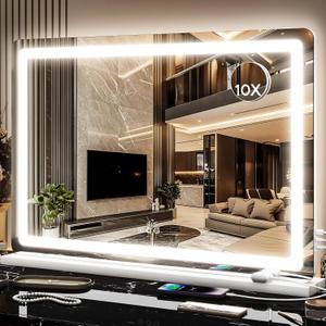 22"x 32" Vanity Mirror with Light, Makeup Mirror with Light for Desk,Wall