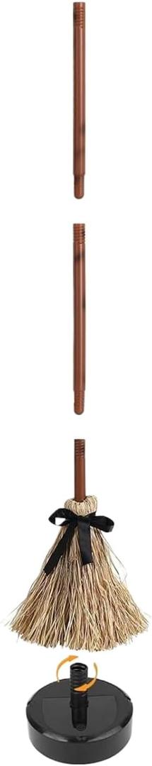 Witches Broom 43.5 Inches Moving Broom with Spooky Sounds Witch Kids Cosplay Dancing Brooms Props Halloween Costume Decor Costume Decorations Masquerade Party Favors