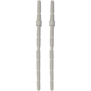 2Pcs Toilet Button Rods Replacement Dual Push Flush Rods for Toilet Tanks Extended Thread for Easy Installation Durable Construction Efficient Bathroom