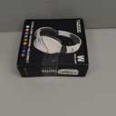 Wireless Gaming Headset with Noise Canceling Microphone for PS5, PC, PS4, 2.4G/Bluetooth Gaming Headphones with USB and Type-c Connector, Wired Mode for Controller Gamecube (White)