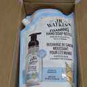 J.R. Watkins Foaming Hand Soap Refill, Moisturizing Foam Hand Wash, Formulated with Plant-Based Cleansers, Alcohol-Free, Cruelty-Free, Ocean Breeze, 28 fl oz, 2 Pack