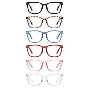CCVOO 12 Pack Blue Light Blocking Reading Glasses, Anti Headache/Glare/Eye Strain Readers Computer Eyeglasses Women/Men (12 Pack Mix, +3.00)