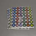 6 x 1-40 Numbers Round Labels Stickers, 1 Inch Self-Adhesive Small Number Stickers Colorful Border Round Label for Classroom, Office, Organizing Inventory Storage (504Pcs)