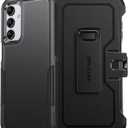 FNTCASE for Samsung Galaxy A15-5G Case: Dual Layer Military Grade Drop Protection Cell Phone Cover with Belt-Clip Holster | Shockproof Rugged Durable Heavy Duty Protective Bumper Tough (Black)
