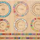 Petoysoso Bead Board for Jewelry Making, Bamboo Beading Board for Jewelry Bracelet Making, DIY Bracelet Bead Board