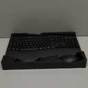 Wireless Keyboard and Mouse Combo, 2.4G Full Size Wave Keys Ergonomic Keyboard with Wrist Rest, Phone Holder, 3-Level DPI Wireless Silent Mouse with 6-Buttons, for Windows, Mac OS, Laptop, PC (Black)