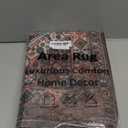 Collive Indoor Door Mat Retro Floor Mat, Non Slip Washable Doormat Quickly Absorb Welcome Mats Low Pile Door Mats Inside Entryway Carpet Front Door Rug for Entrance - 24" x 36" (Saffron Red)