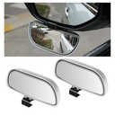 Mandark 2PCS Car Blind Spot Mirror, Rectangle HD Glass Convex Vehicle Rearview Mirror, Wide Angle Adjustable Auto Exterior Blindspot Side View Mirror, Universal for SUV, Sedan, Truck (Silver)