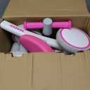 SEREED Baby Balance Bike for 1 Year Old Boys Girls 12-24 Month Toddler Balance Bike, 4 Wheels Toddler First Bike, First Birthday Gifts (Rose red)