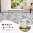 9x12 Washable Non-Slip Area Rug for Living Room (Gray Purple)
