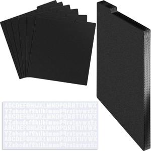 Gueevin 30 Pcs Record Dividers 12.5 x 13.49 Inch Vinyl Record Accessories with White A-Z Stickers for Organizing Protection