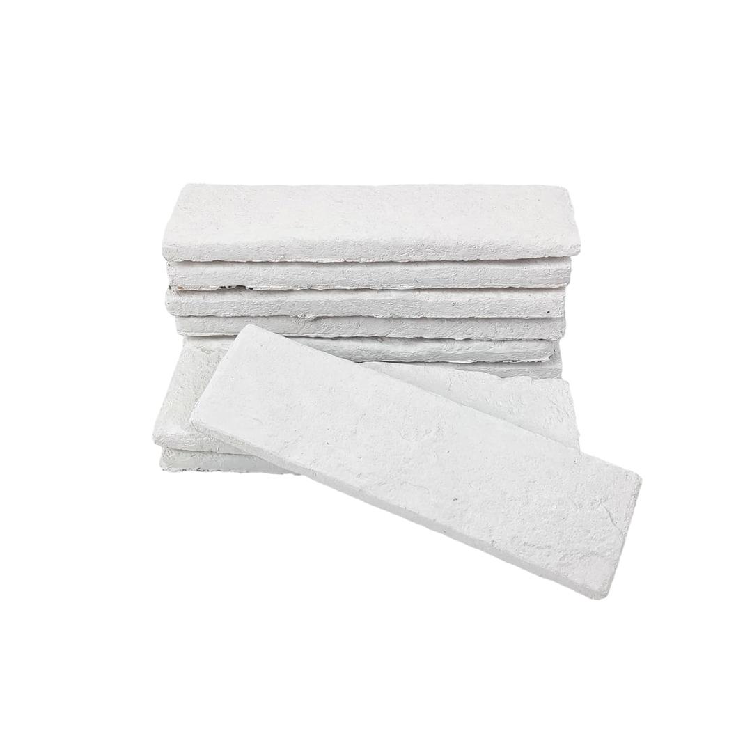 20 pcs White Faux Brick Veneers, 8''*2.4'' Thin Brick, Wall Tiles, 3D Wall Bricks for Indoor and Outdoor Wall Decoration, TV Background, (About Cover 3.5 sq.ft) (White-20pcs)