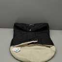 Orzbow Winter Carseat Cover for Baby | Infant Car Seat Blanket | Waterproof Car Seat Cover with Adjustable Collar, Warm and Cozy Fleece Carseat Canopy Blanket for Baby Winter Essentials, Black (Footmuff & Blanket Style)