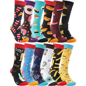 MOGGEI Funny Socks for Men Women Fun Cozy Crazy Novelty Fashion Breathable Printed Cotton Boot Socks (M)