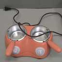 Umigy Electric Melting Chocolate Pot Gift Set Mini Fondue Fountain Pot Kit Double Furnace Melting with DIY Mold and Accessories for Candy Chocolate Milk Cheese Candy (Yellow)