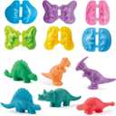 VConejo Color Dough Toys Dough Accessories Set Creations Tools for Kid 2-4-8 Years (Dinosaurs World)