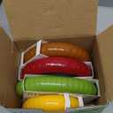 Sooplue Avocado Saver and Tomato Holder - Set of 4 Reusable Storage Containers for Fridge - Ideal for Garlic, Onions, Lemons, and Potatoes