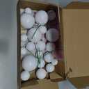 ASTARON 20 Pcs Ball Cake Topper Decorations Mini Balloons Cake Topper Sticks White Balls Cake Picks Cake Topper Balls Cake Decorations for Wedding Birthday Cake Decorations