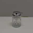 Bathroom Glass Soap Dispenser with Durable Rust-Proof Plastic Foam Pump Hand Lotion Dispenser Antislip Shampoo Kitchen 10oz (Foam-001-silver)