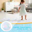 Fullhawl 30 Pcs Clear Bubble Non Slip Bathtub Stickers Colorful Bubble Anti Slip Shower Stickers Shower Floor Nonslip Sticker Applique Adhesive Decals Treads with Scraper for Bathtub Bathroom Floor