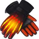 Autocastle Men Women Rechargeable Electric Warm Heated Gloves Battery Powered Heat Gloves Kit,Winter Sport Outdoor Thermal Insulate Gloves for Climbing Skiing Hiking Touchscreen Handwarmer