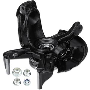 Front Right Steering Knuckle & Wheel Bearing Hub Assembly for Volkswagen Beetle 1998-2010, for Golf 1999-2006 2010, for Jetta 1999-2005, Replace for 698374 LK008, with 280mm Rotor, Passenger Side