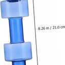 BESPORTBLE Creative Dumbbell Shape Sports Water Bottle Durable Plastic Hydrating Water Kettle for Gym Outdoor and Daily Use