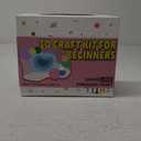 ChillFuzz Latch Hook Kits for Adults - Kids Crochet Kit for Beginners Arts and Craft Kit Moss Rug Coaster Pink Origin