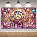Happy Mothers Day Backdrop for Photography Happy Mother's Day Banner Best Mom Moms Day Party Decorations and Supplies for Home Party-7143''