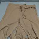 YEOREO Two Piece Sets for Women Long Sleeve Tops Lounge Set Drawstring Wide Leg Pants Ava Matching Khaki, Size L