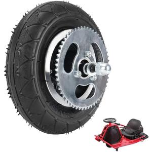 200X50 Premium Rear Wheel 8"x2" Tire Assembly Chain Sprocket for Chain Drive Razor E200 (Versions 36+) Crazy Cart DLX Dune Buggy ePunk PowerRider eSpark Electric Scooter Drifting Cart